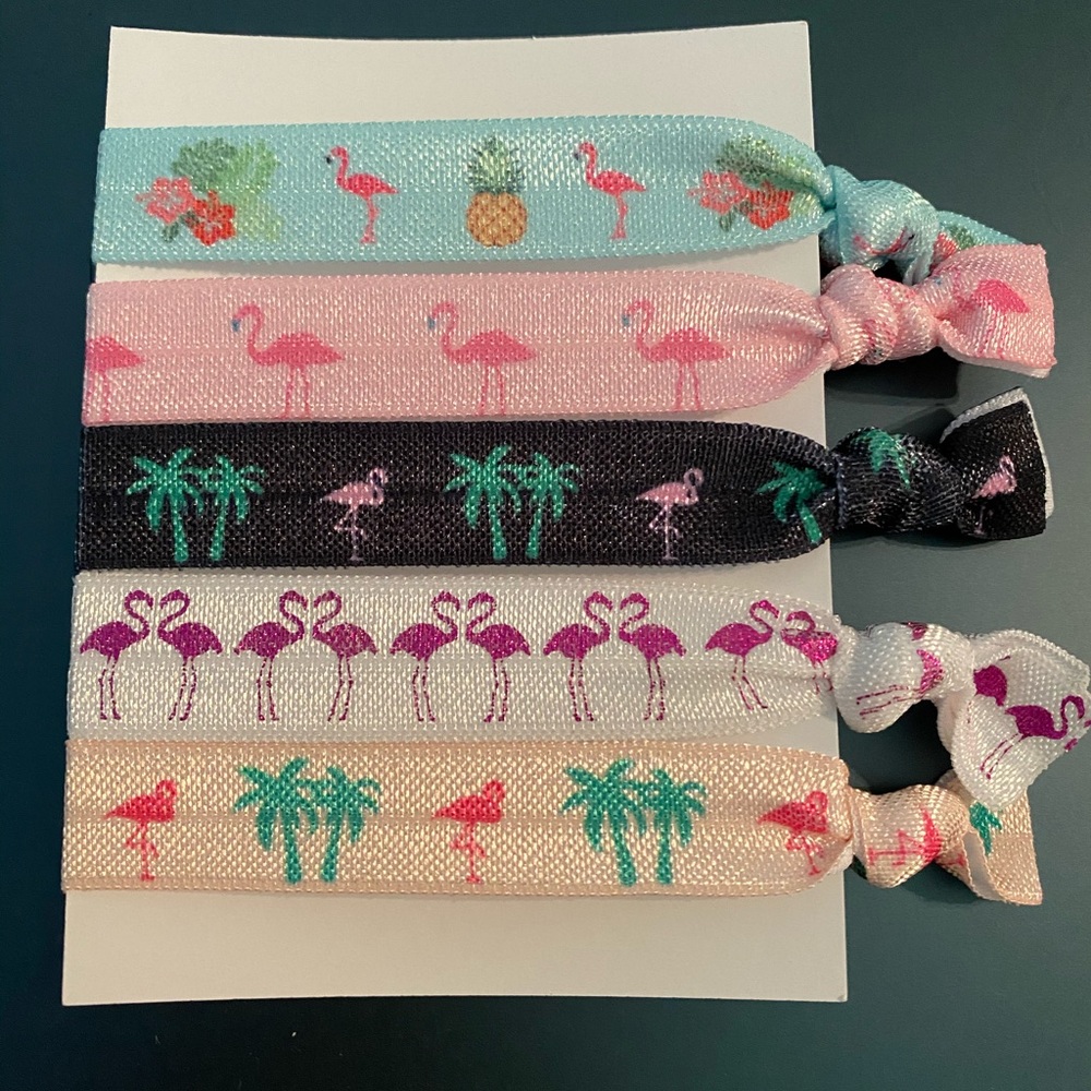 Flamingo set of mangobands • hair bands hair ties